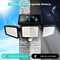 2500LM 210 LED Security Lights with Remote Control,3 Heads Motion Sensor Lights, IP65 Waterproof,270° Wide Angle Flood Wall Lights with 3 Modes(1 Packs)